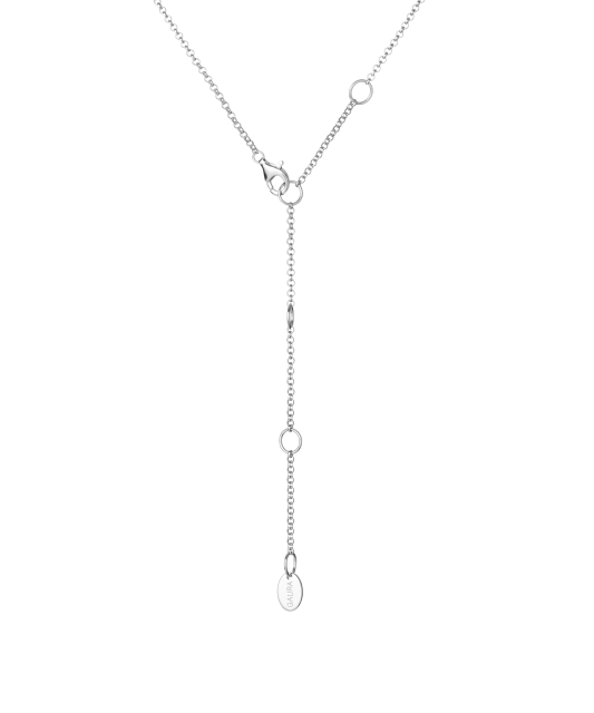 Sterling silver chain with pearl pendant and zircons