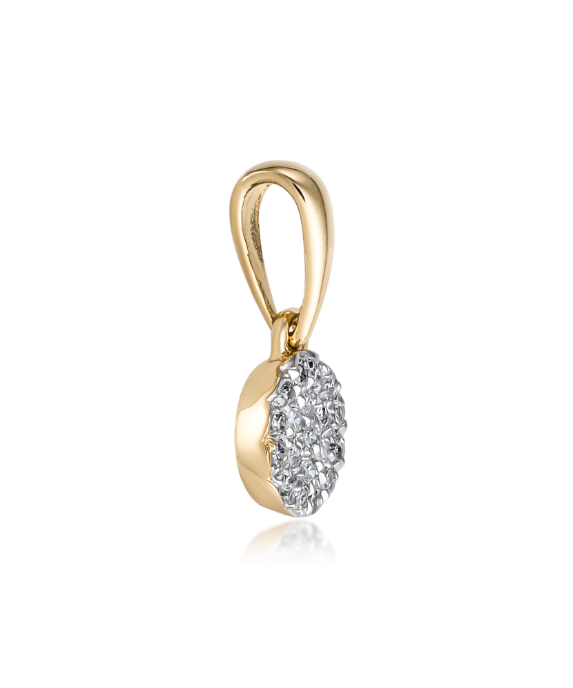 Yellow Gold pendant with diamonds
