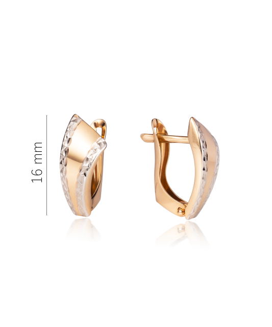 Gold earrings