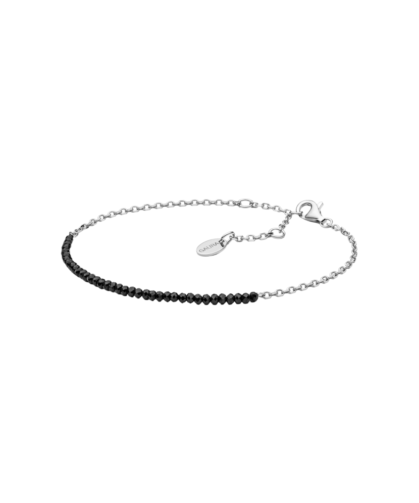 Bracelet with spinels and silver