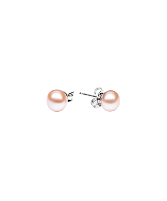 Серьги из серебра с натуральным жемчугом