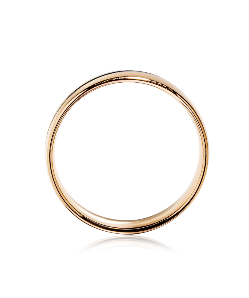 Gold wedding ring 4.5mm with comfort
