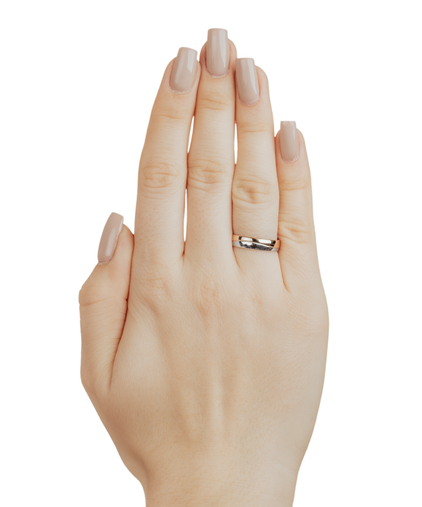 Gold wedding ring 5.5mm with comfort