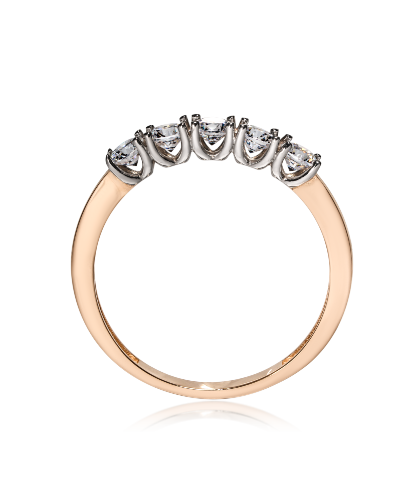 Золотое кольцо с цирконами