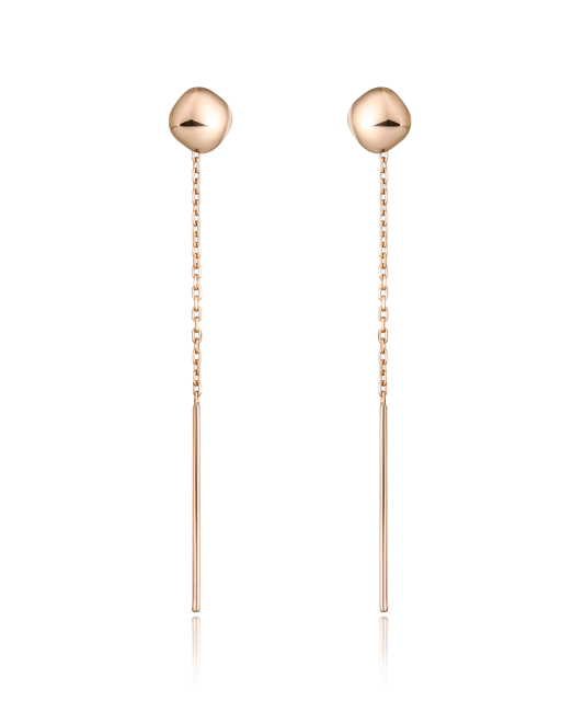 Gold earrings