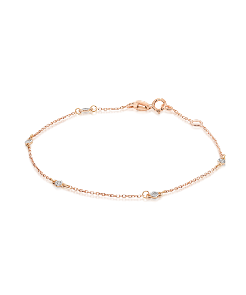 Золотой браслет с бриллиантами Золотой браслет с бриллиантами