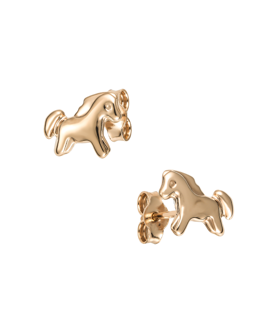 Gold earrings