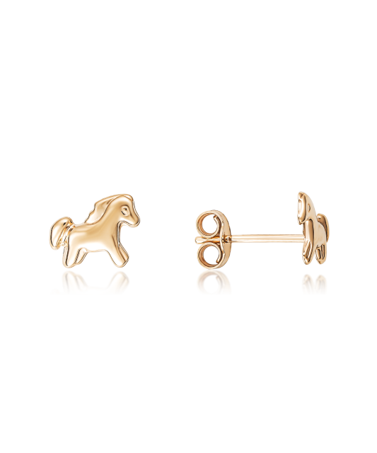 Gold earrings