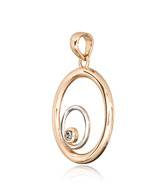 Auksinis Pakabukas Su Cirkoniu  - Goldinga