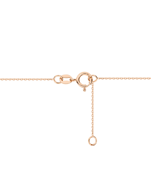 Gold chain with zirconium pendant