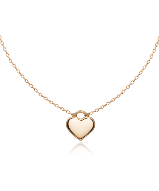 Gold chain with pendant "heart"