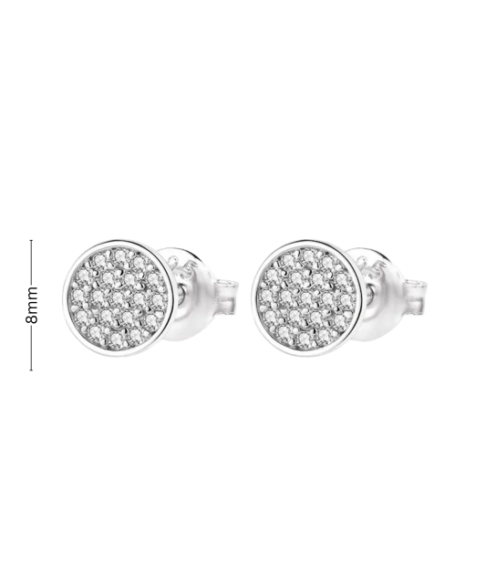Серьги из серебра с цирконами