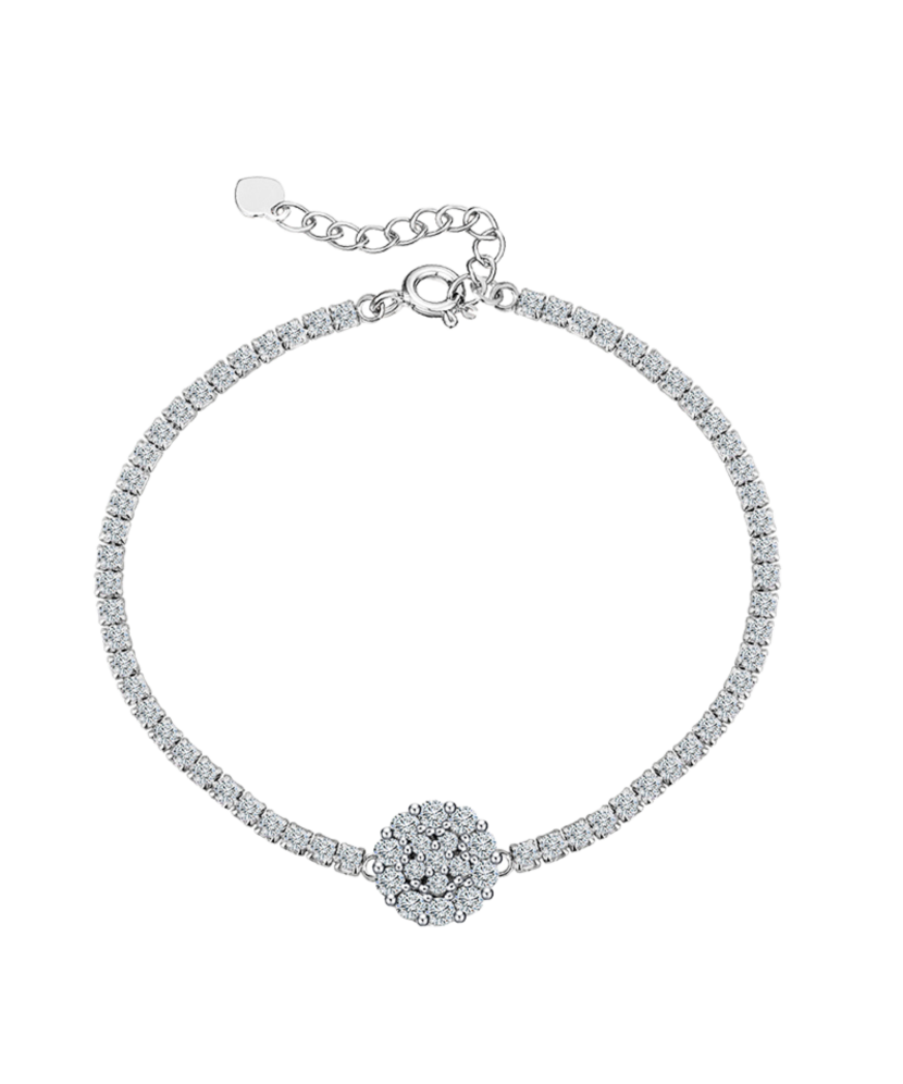 Браслет из позолоченного серебра с цирконами Браслет из позолоченного серебра с цирконами