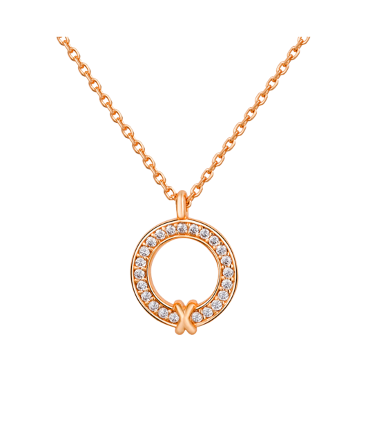 Gilded sterling silver chain with pendant