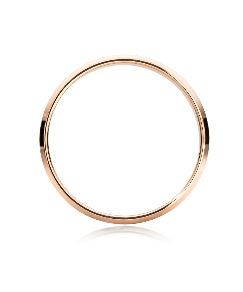 Gold wedding ring 4.5mm with comfort