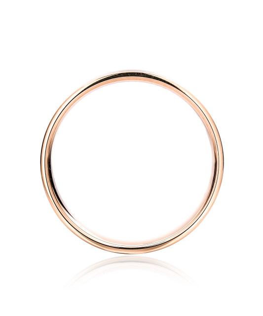Gold wedding ring 5mm with comfort