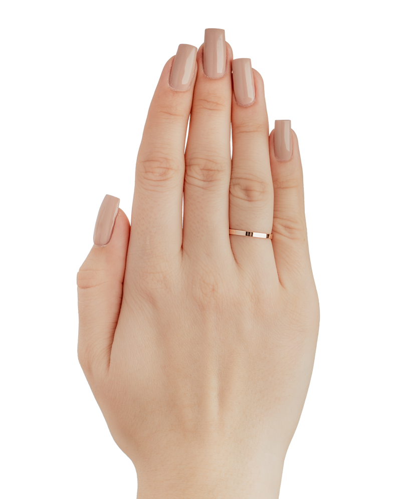 Gold wedding ring 2mm