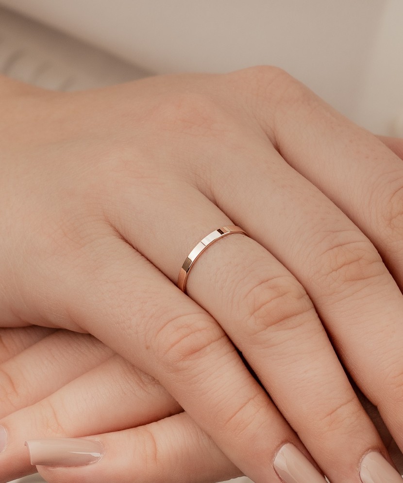 Gold wedding ring 2mm