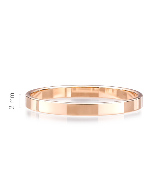 Gold wedding ring 2mm