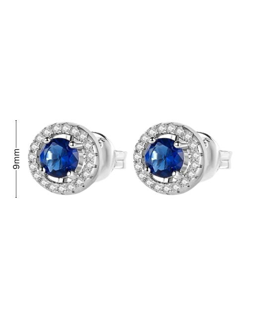Sterling silver earrings with zircons