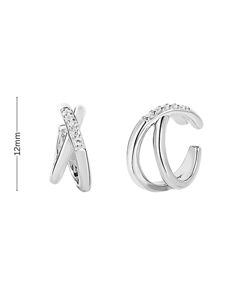 Sterling silver earrings with zircons Sterling silver earrings with zircons