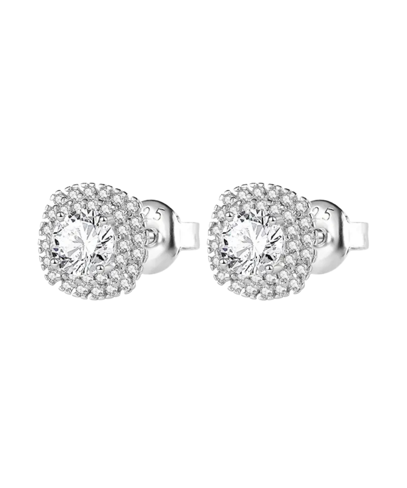 Sterling silver earrings with zircons Sterling silver earrings with zircons