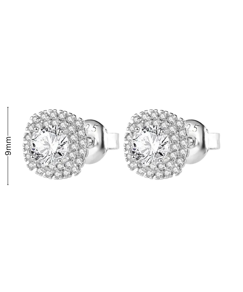 Sterling silver earrings with zircons Sterling silver earrings with zircons