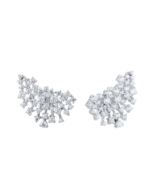 Sterling silver earrings with zircons