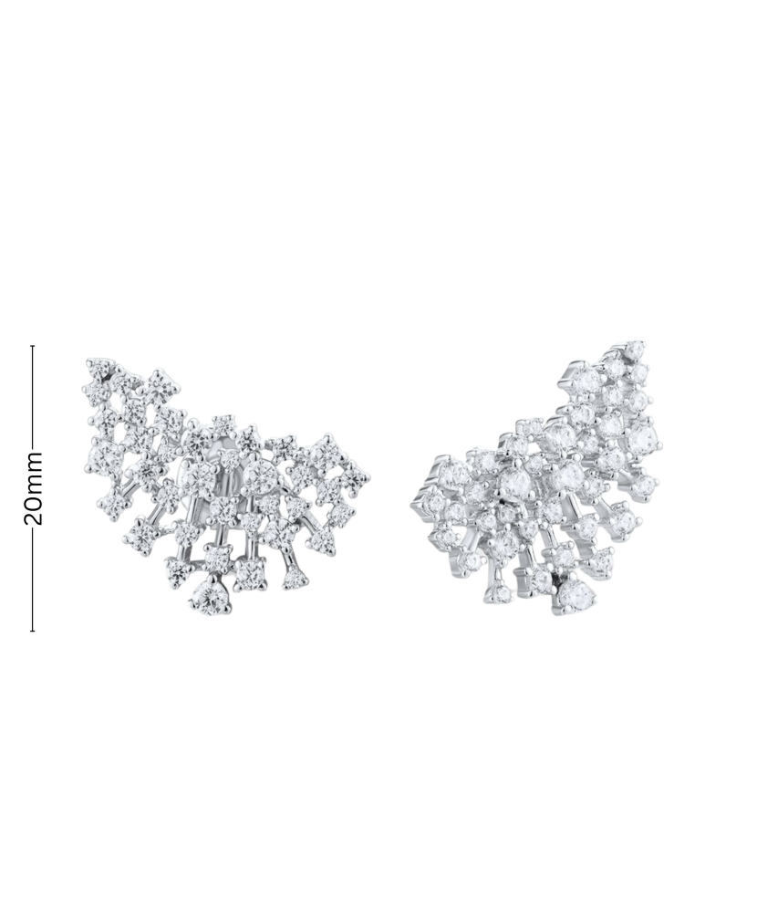 Sterling silver earrings with zircons Sterling silver earrings with zircons