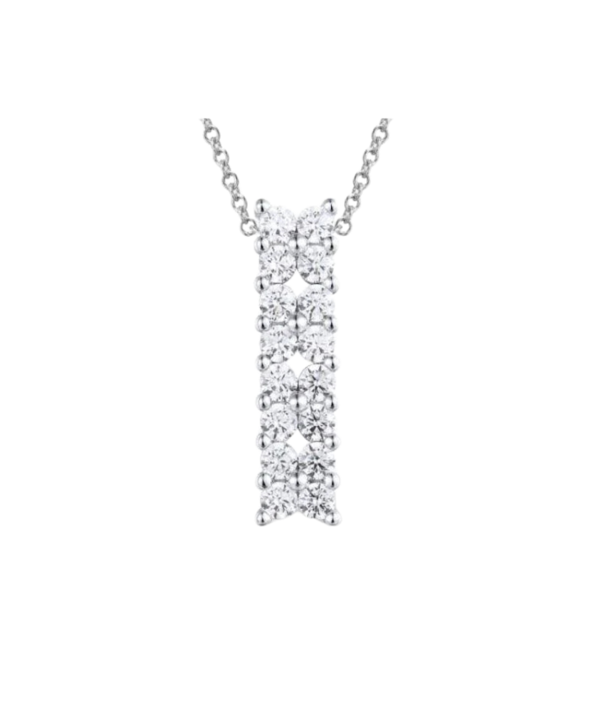 Sterling silver pendant with zircons