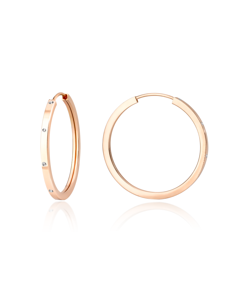 Gold hoop earrings 30mm Gold hoop earrings 30mm