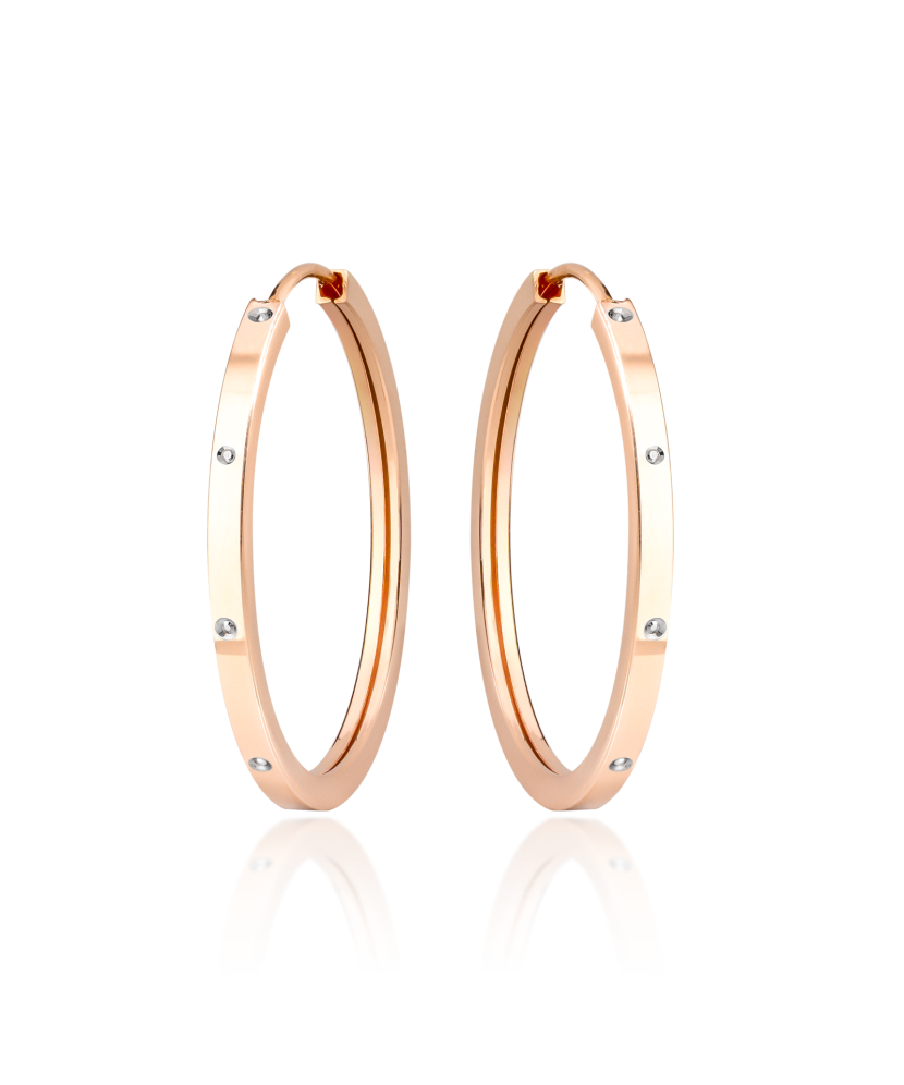 Gold hoop earrings 30mm Gold hoop earrings 30mm