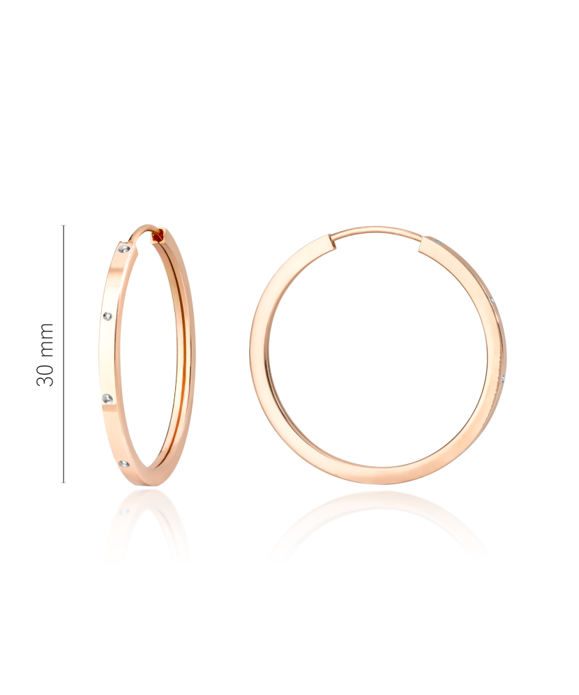 Gold hoop earrings 30mm Gold hoop earrings 30mm