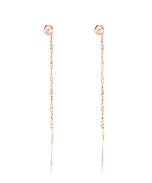 Gold earrings
