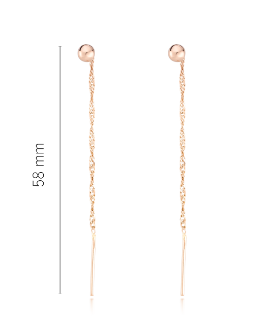 Gold earrings