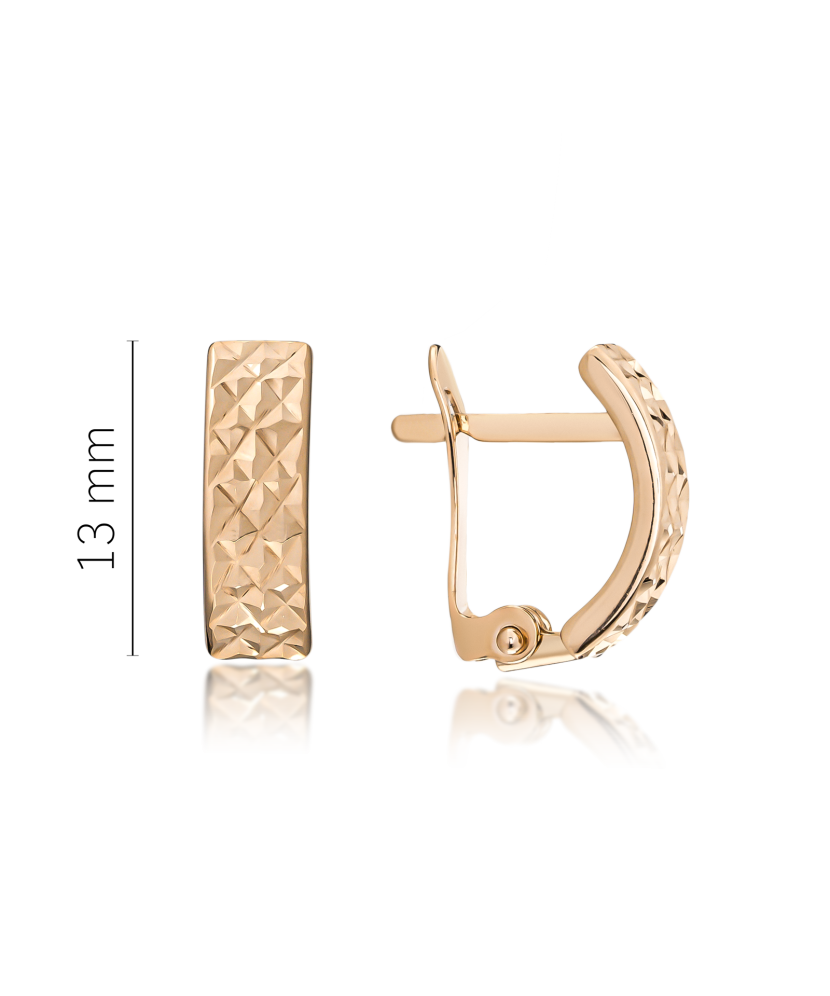 Золотые серьги Дубль