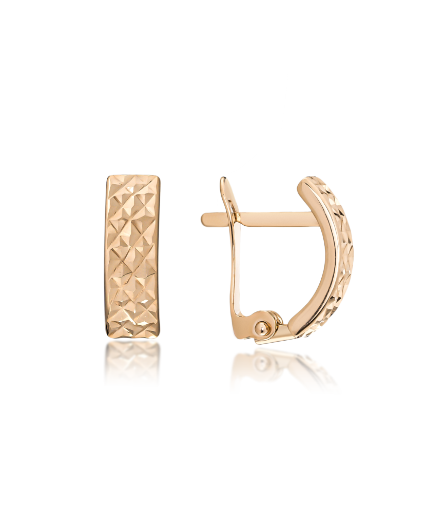 Золотые серьги Дубль