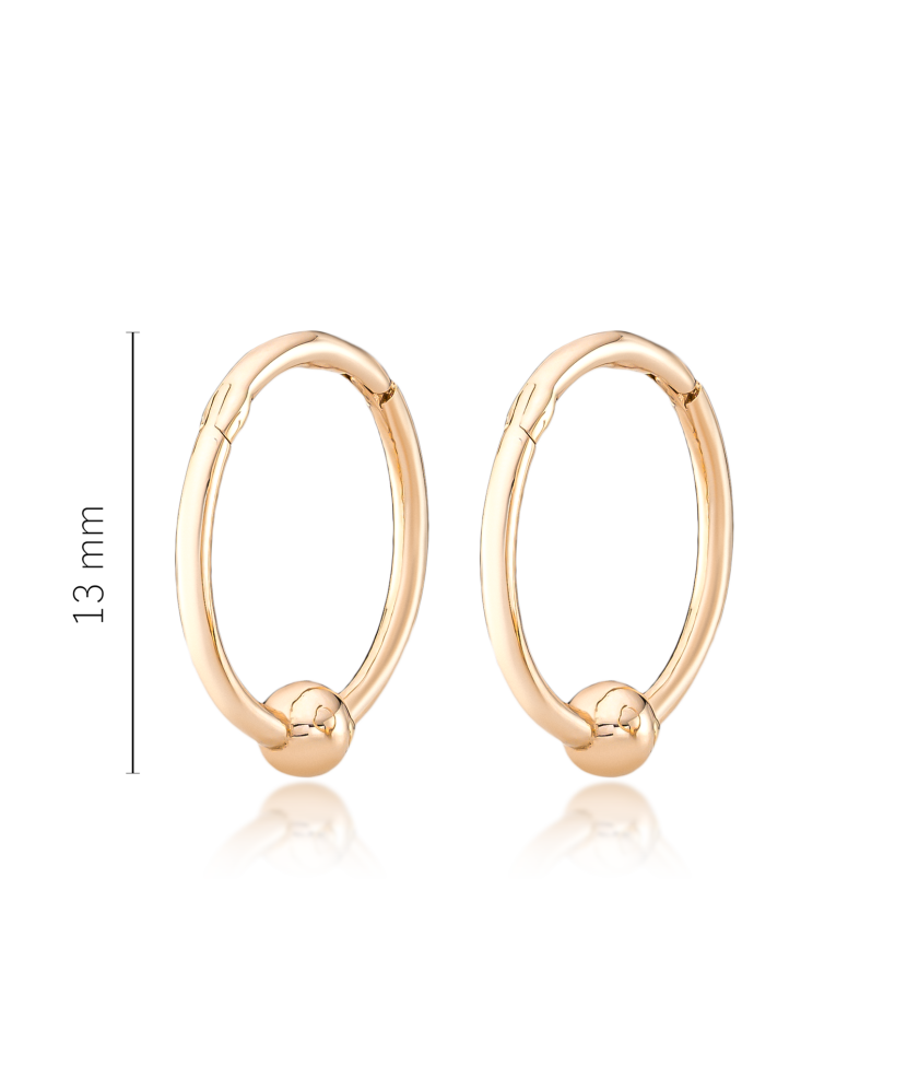 Gold hoop earrings 13mm Gold hoop earrings 13mm