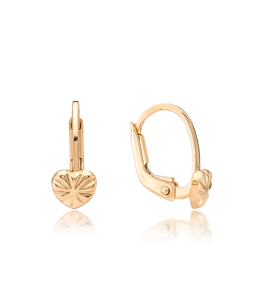 Gold earrings "heart" Gold earrings "heart"