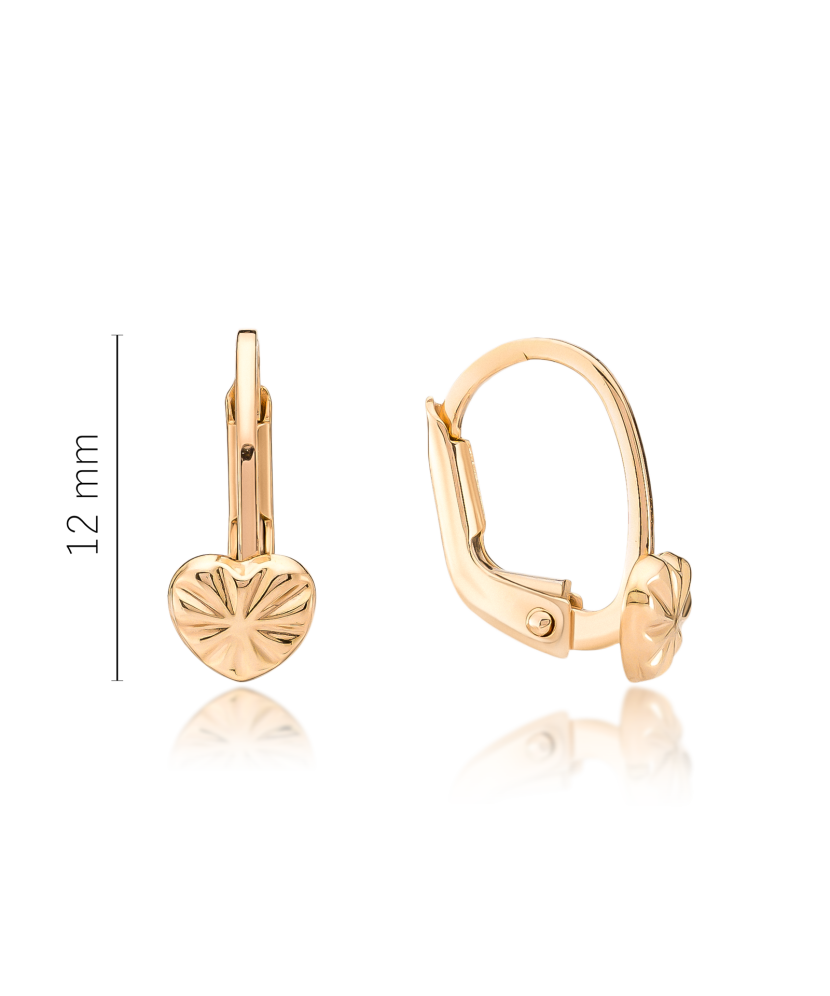 Gold earrings "heart" Gold earrings "heart"