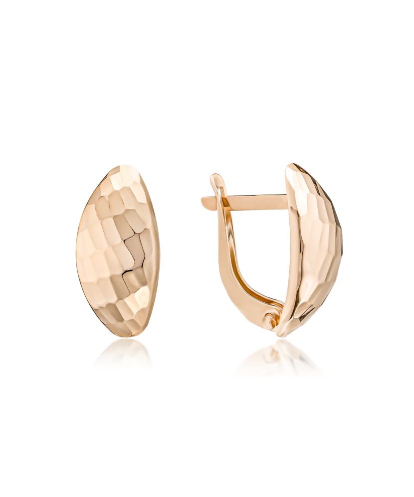 Золотые серьги Дубль