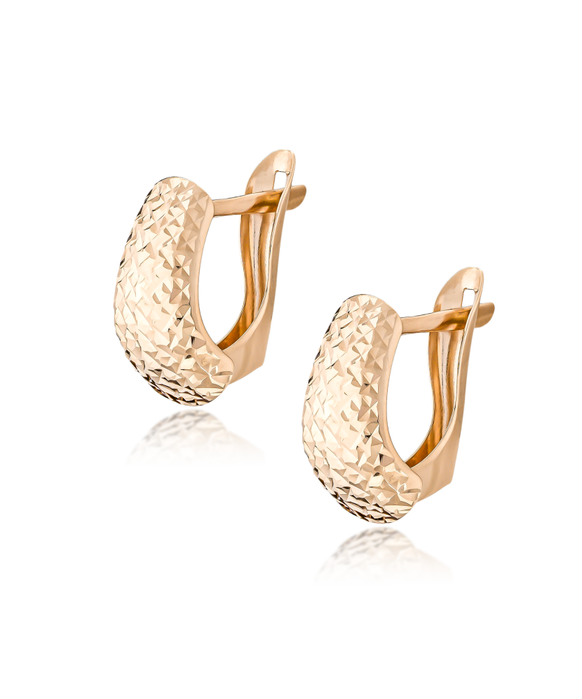 Золотые серьги Дубль