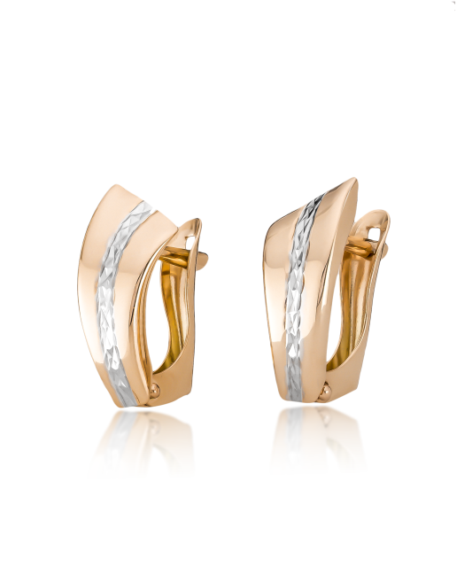 Gold earrings