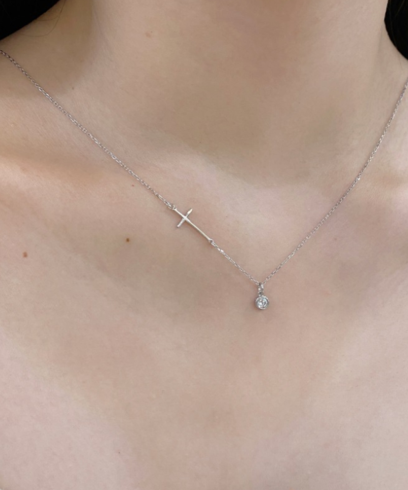 Sterling Silver Chain With Zircons