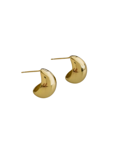 Серьги из позолоченного серебра