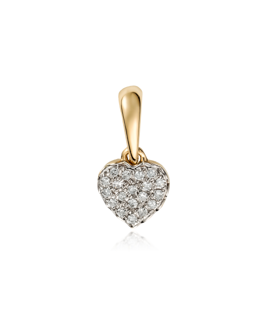 Yellow Gold pendant with diamonds