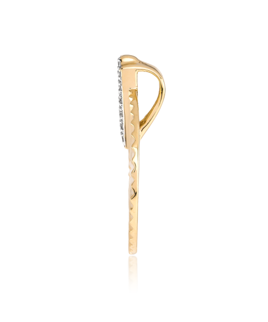 Yellow Gold pendant with diamonds