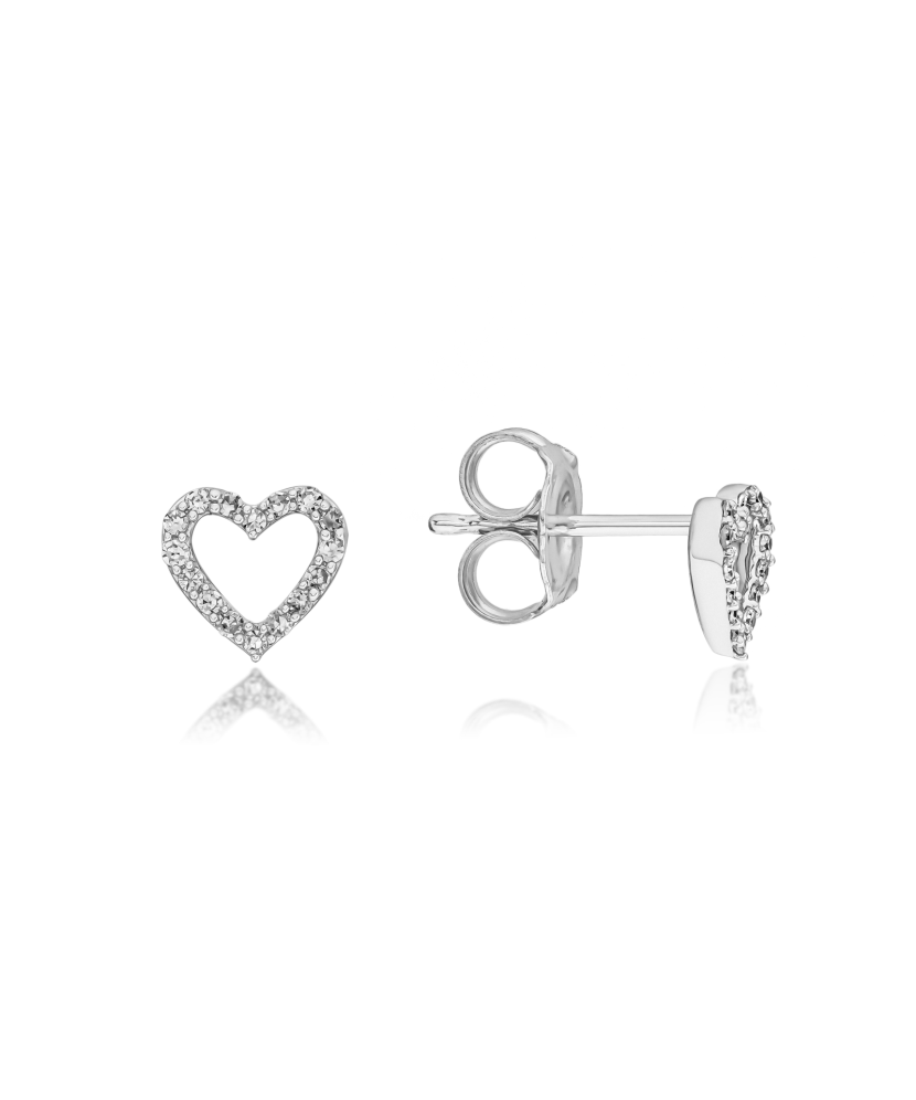 Серьги из белого золота с бриллиантами Серьги из белого золота с бриллиантами