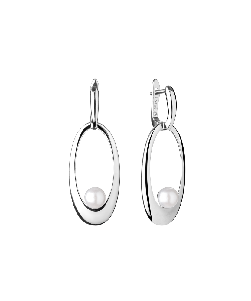 Серьги из серебра с жемчугом Серьги из серебра с жемчугом