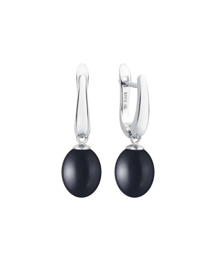 Sterling silver earrings with pearls